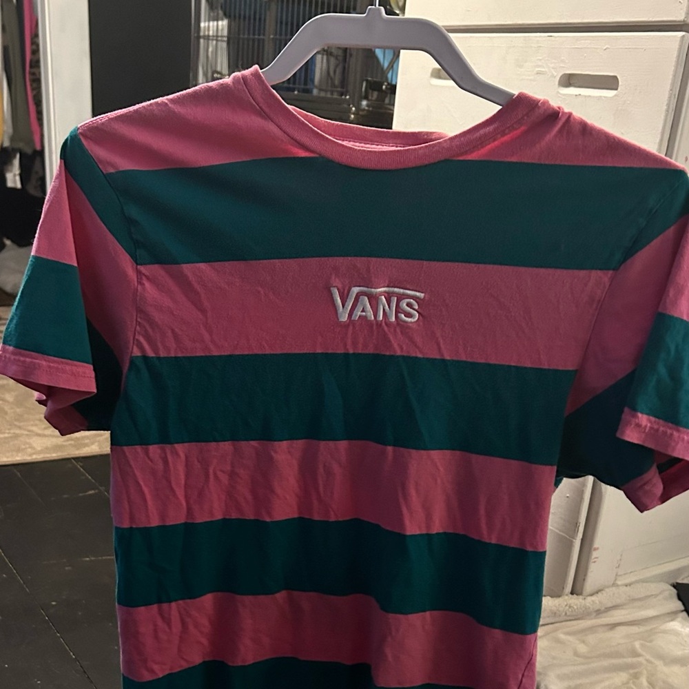 vans stripped t-shirt size small